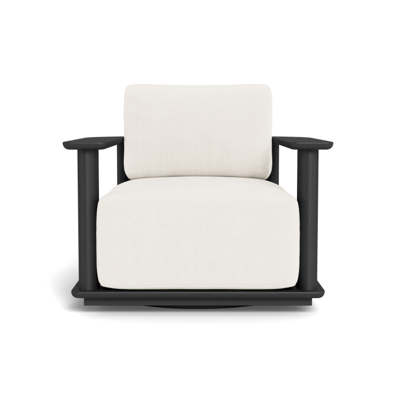 Newport Aluminum Barrel Swivel Lounge Chair
