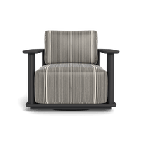 Newport Aluminum Barrel Swivel Lounge Chair