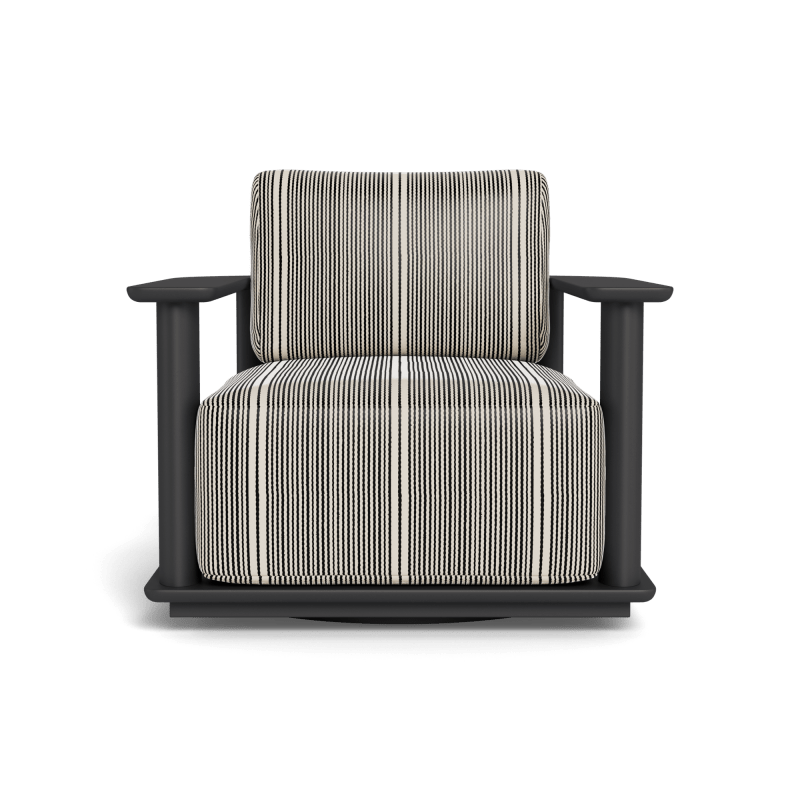 Newport Aluminum Barrel Swivel Lounge Chair