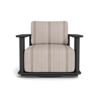 Newport Aluminum Barrel Swivel Lounge Chair