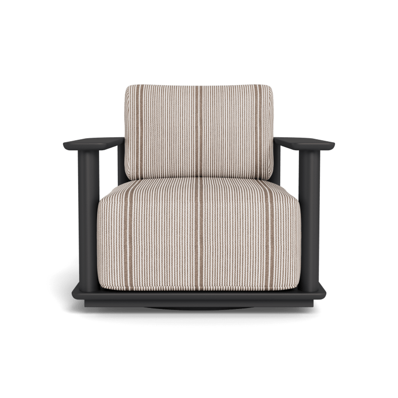 Newport Aluminum Barrel Swivel Lounge Chair