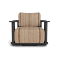 Newport Aluminum Barrel Swivel Lounge Chair