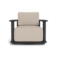 Newport Aluminum Barrel Swivel Lounge Chair