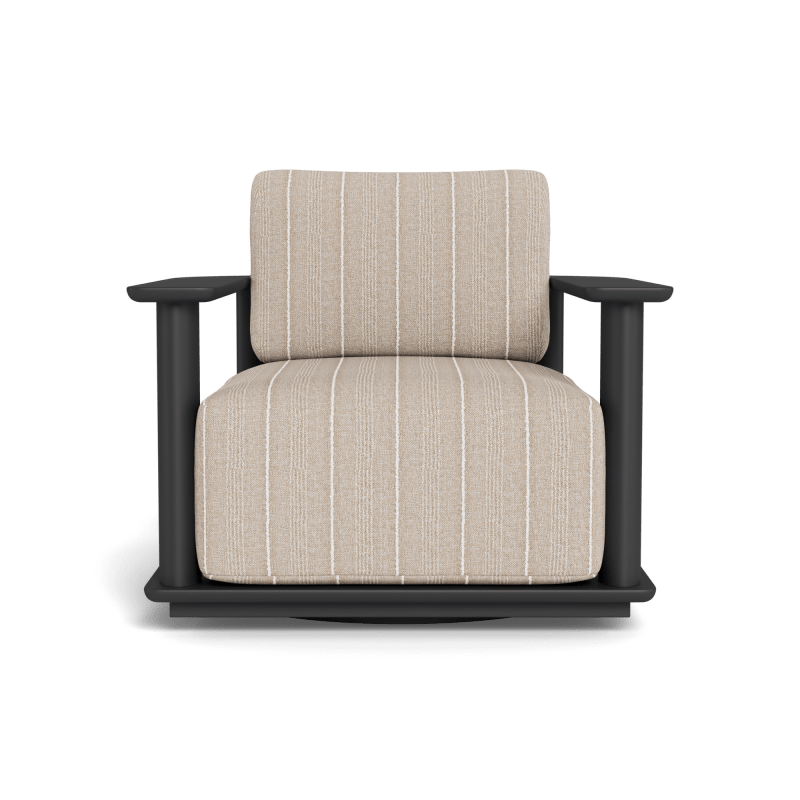 Newport Aluminum Barrel Swivel Lounge Chair