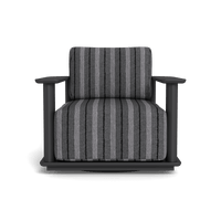 Newport Aluminum Barrel Swivel Lounge Chair