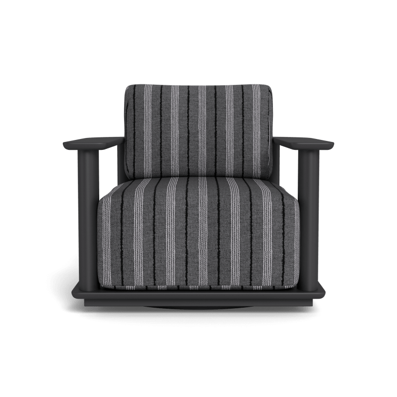 Newport Aluminum Barrel Swivel Lounge Chair