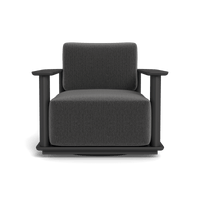 Newport Aluminum Barrel Swivel Lounge Chair