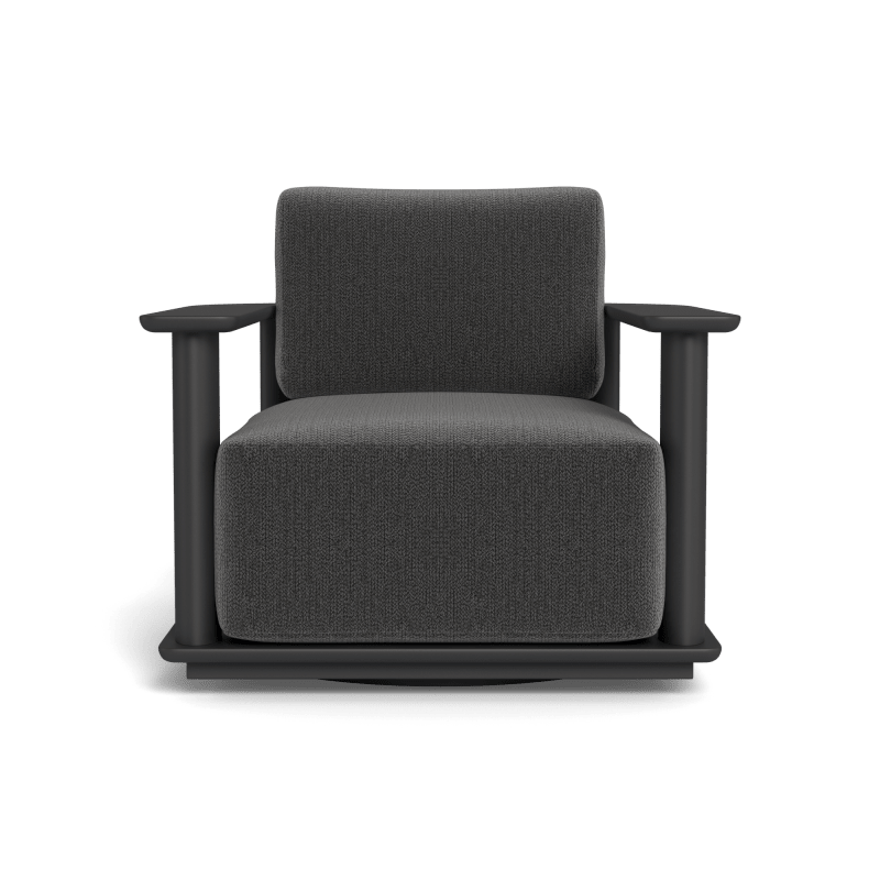 Newport Aluminum Barrel Swivel Lounge Chair