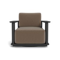 Newport Aluminum Barrel Swivel Lounge Chair