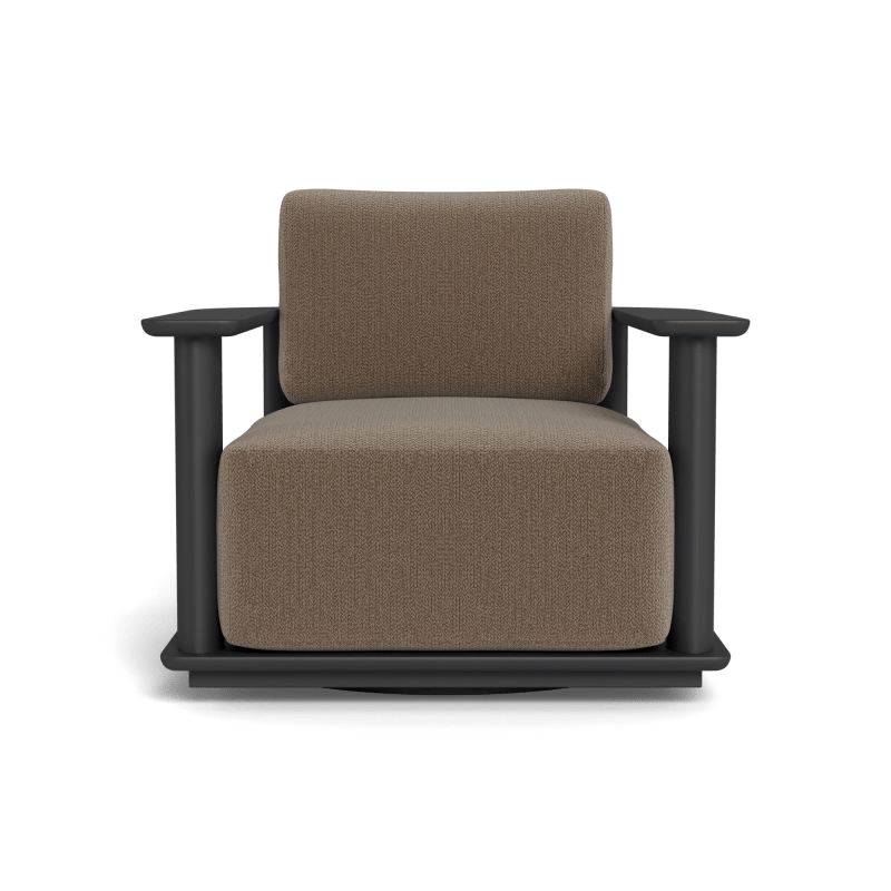 Newport Aluminum Barrel Swivel Lounge Chair