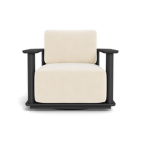 Newport Aluminum Barrel Swivel Lounge Chair