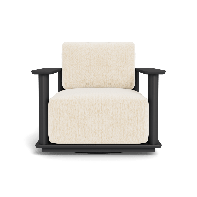 Newport Aluminum Barrel Swivel Lounge Chair
