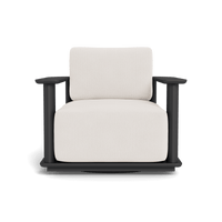 Newport Aluminum Barrel Swivel Lounge Chair