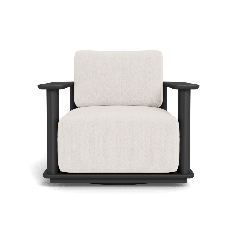 Newport Aluminum Barrel Swivel Lounge Chair