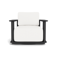 Newport Aluminum Barrel Swivel Lounge Chair
