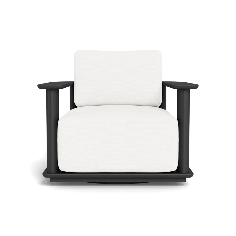Newport Aluminum Barrel Swivel Lounge Chair