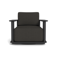 Newport Aluminum Barrel Swivel Lounge Chair