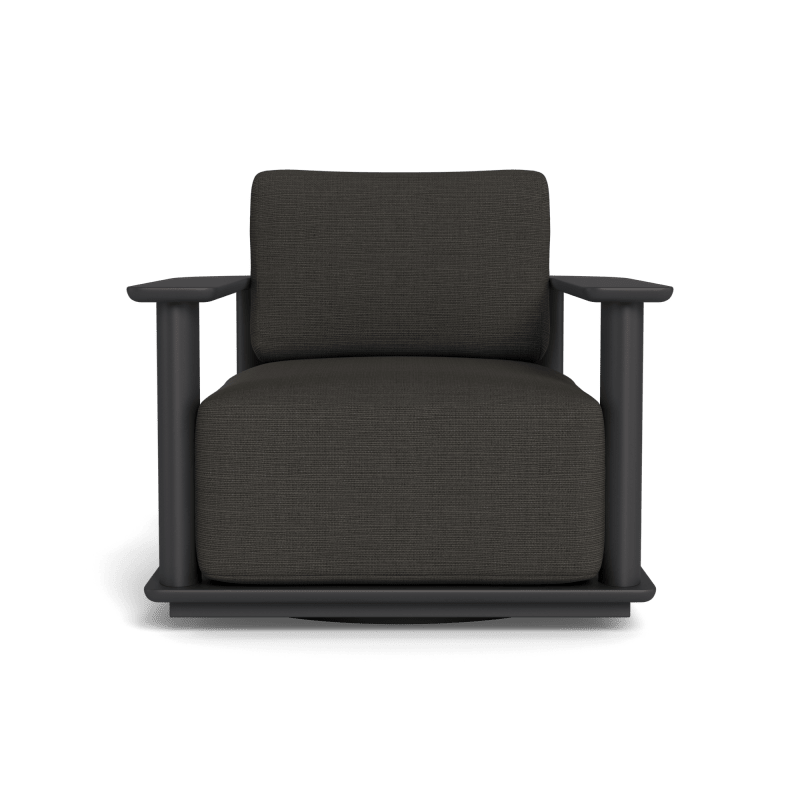 Newport Aluminum Barrel Swivel Lounge Chair