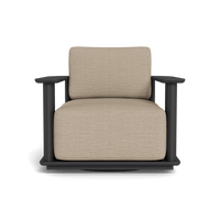 Newport Aluminum Barrel Swivel Lounge Chair