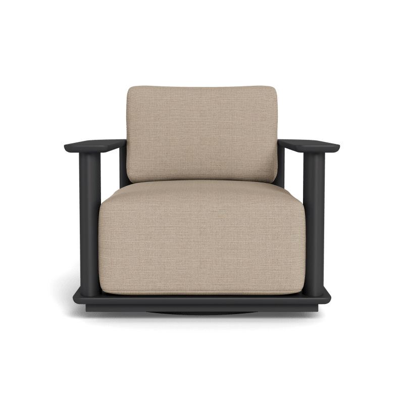 Newport Aluminum Barrel Swivel Lounge Chair