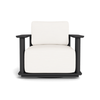 Newport Aluminum Barrel Swivel Lounge Chair