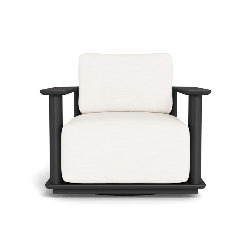 Newport Aluminum Barrel Swivel Lounge Chair