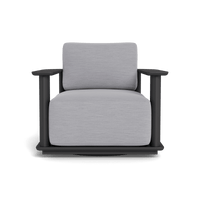 Newport Aluminum Barrel Swivel Lounge Chair