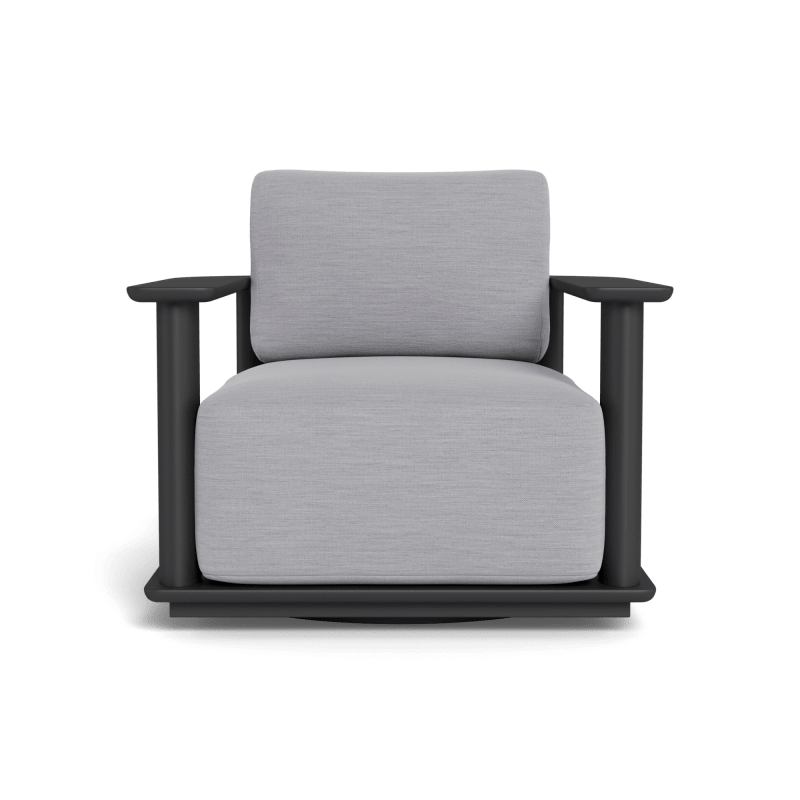 Newport Aluminum Barrel Swivel Lounge Chair