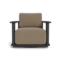 Newport Aluminum Barrel Swivel Lounge Chair