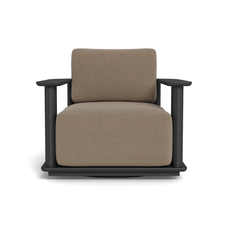 Newport Aluminum Barrel Swivel Lounge Chair