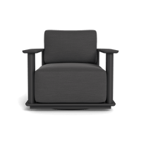 Newport Aluminum Barrel Swivel Lounge Chair