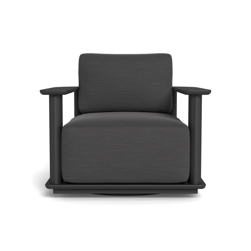 Newport Aluminum Barrel Swivel Lounge Chair