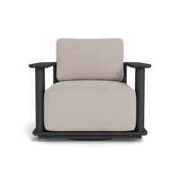 Newport Aluminum Barrel Swivel Lounge Chair