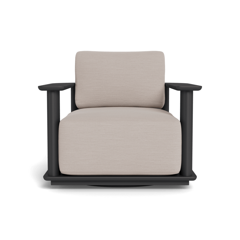 Newport Aluminum Barrel Swivel Lounge Chair