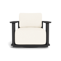 Newport Aluminum Barrel Swivel Lounge Chair