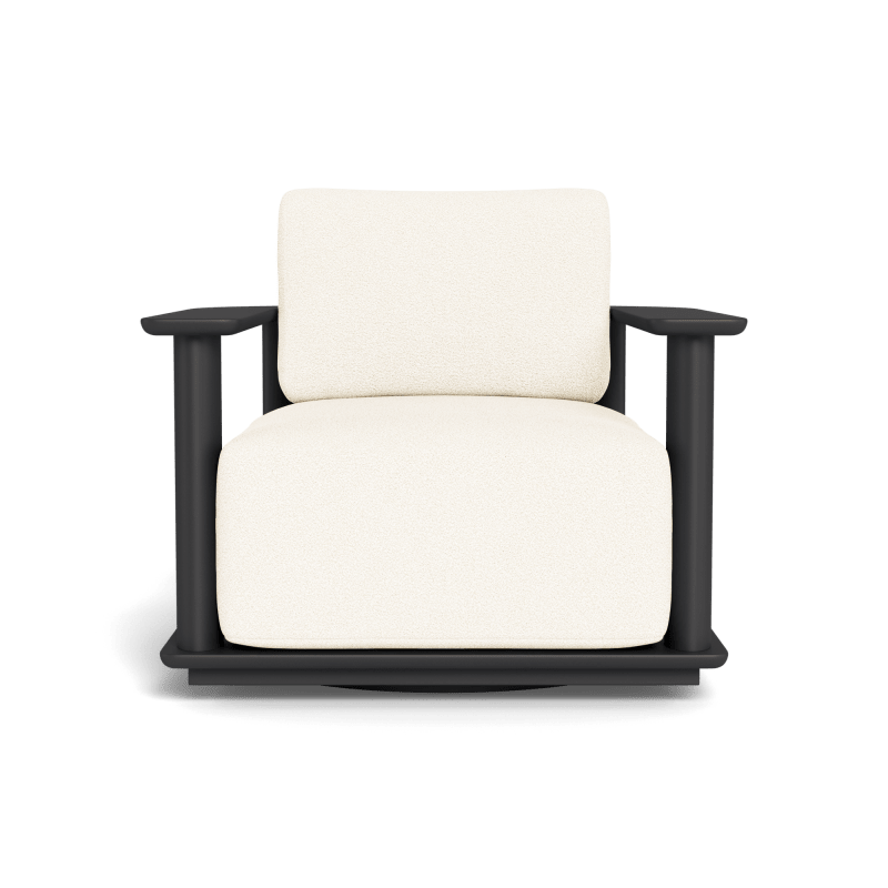 Newport Aluminum Barrel Swivel Lounge Chair