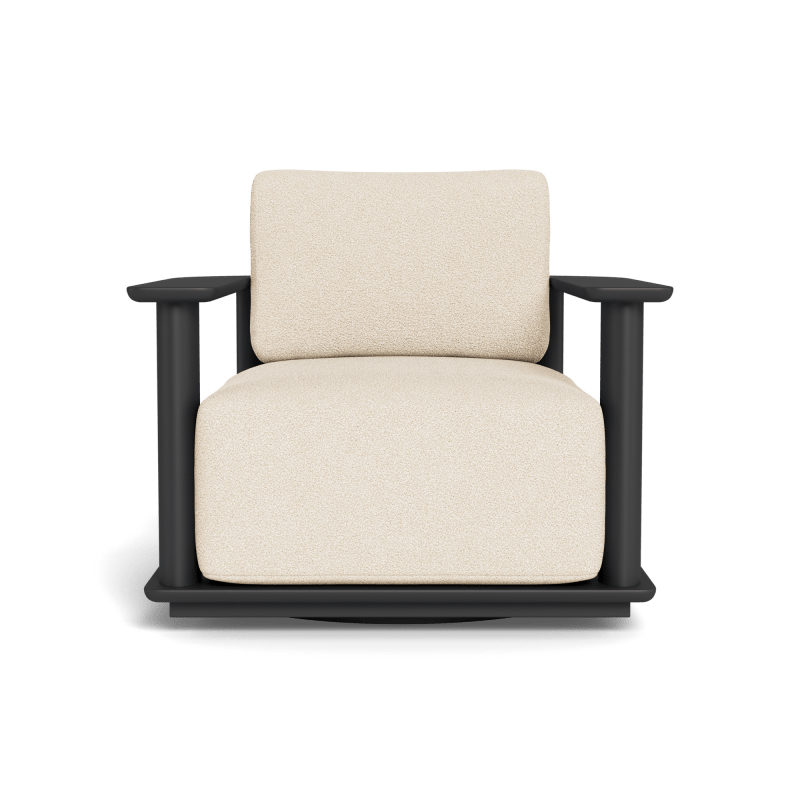 Newport Aluminum Barrel Swivel Lounge Chair