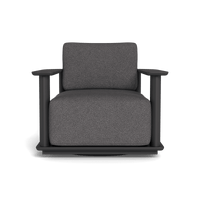Newport Aluminum Barrel Swivel Lounge Chair