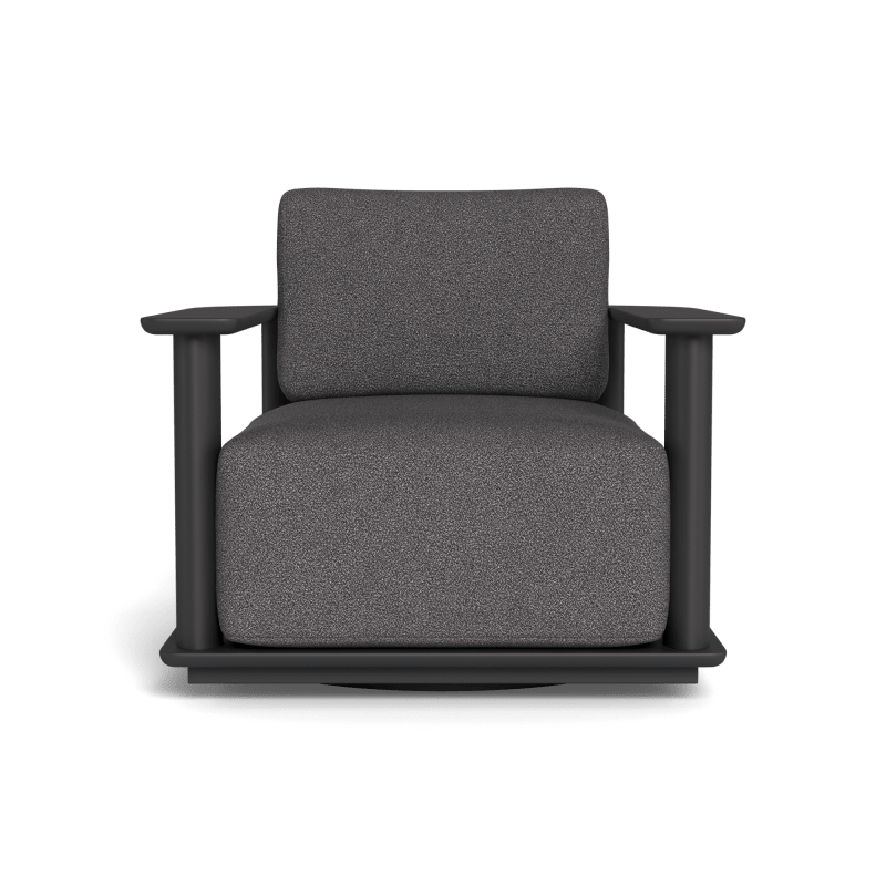 Newport Aluminum Barrel Swivel Lounge Chair