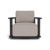 Newport Aluminum Barrel Swivel Lounge Chair