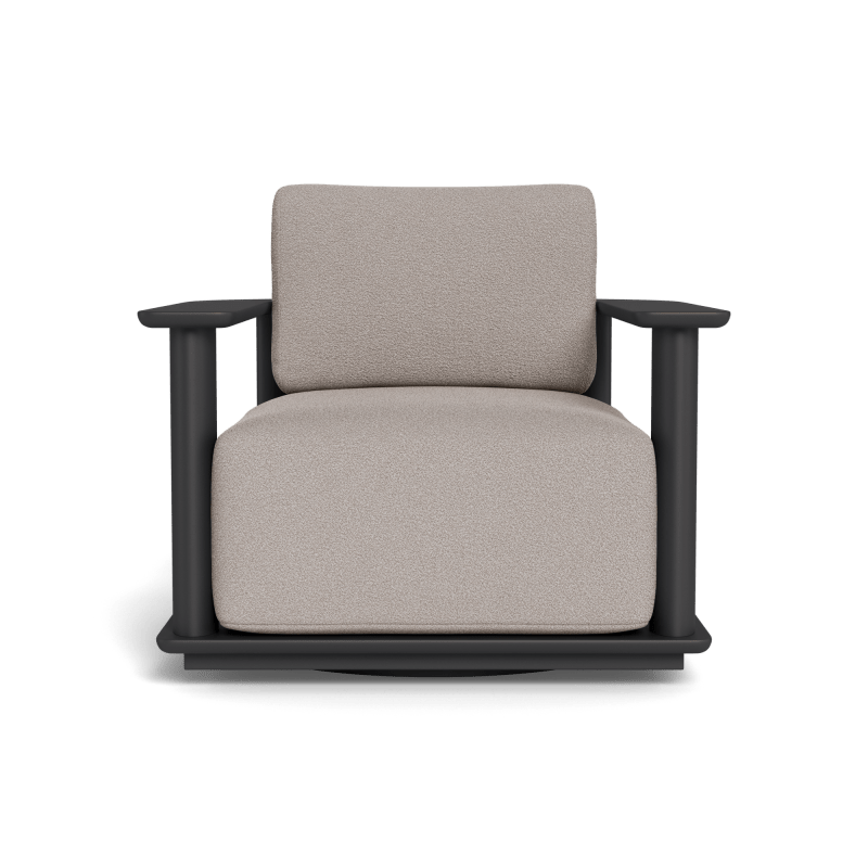 Newport Aluminum Barrel Swivel Lounge Chair