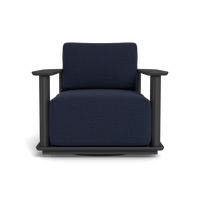 Newport Aluminum Barrel Swivel Lounge Chair