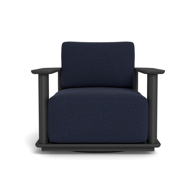 Newport Aluminum Barrel Swivel Lounge Chair