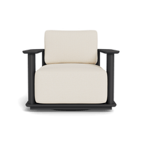 Newport Aluminum Barrel Swivel Lounge Chair
