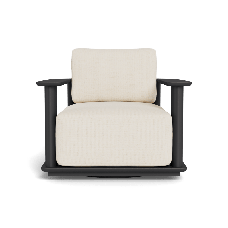 Newport Aluminum Barrel Swivel Lounge Chair