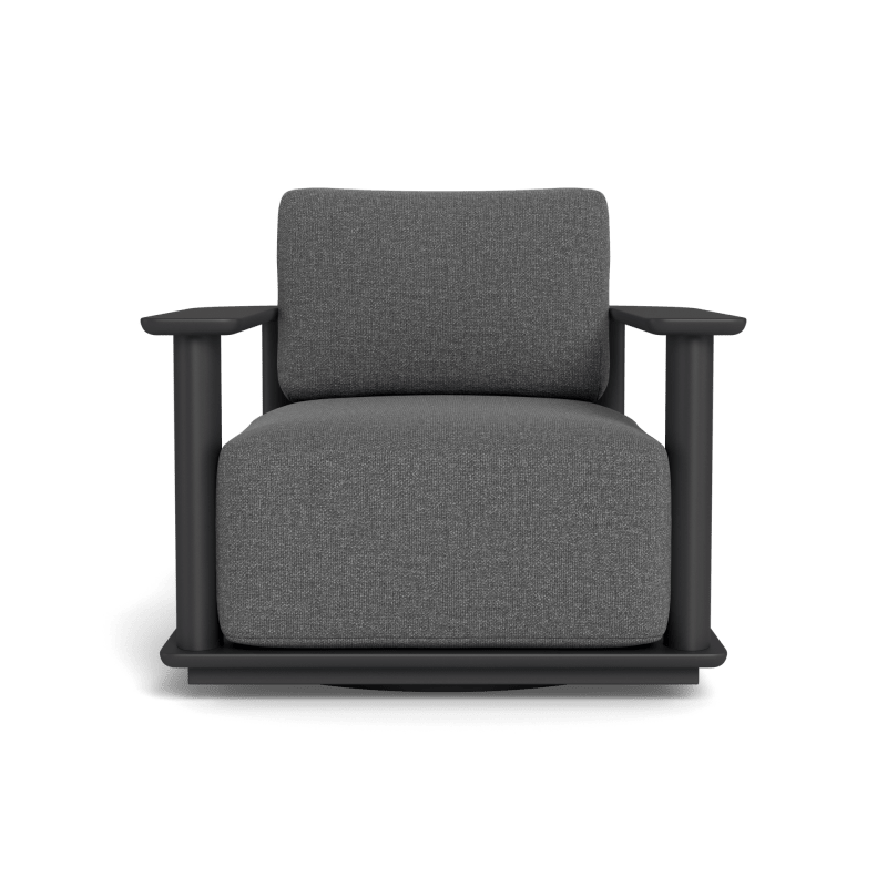 Newport Aluminum Barrel Swivel Lounge Chair