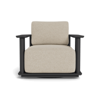 Newport Aluminum Barrel Swivel Lounge Chair
