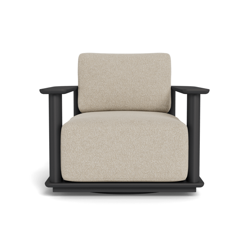 Newport Aluminum Barrel Swivel Lounge Chair