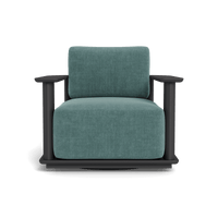 Newport Aluminum Barrel Swivel Lounge Chair