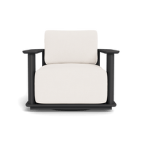 Newport Aluminum Barrel Swivel Lounge Chair